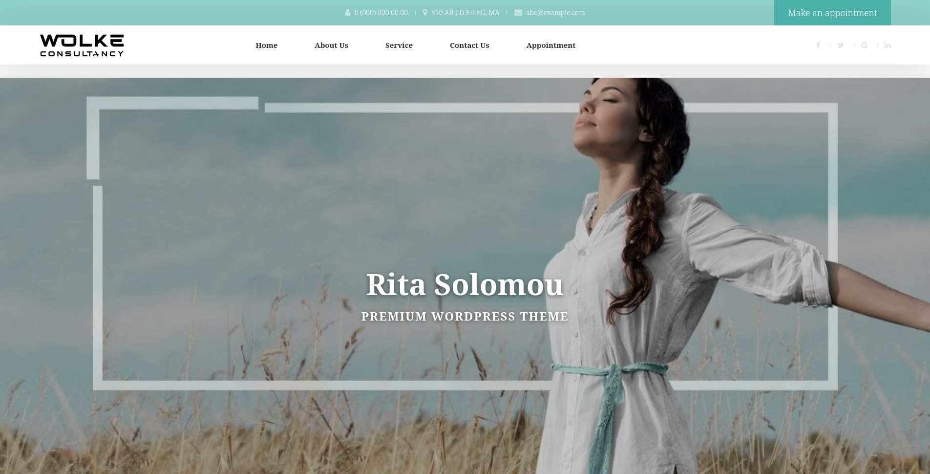 Private practice website example